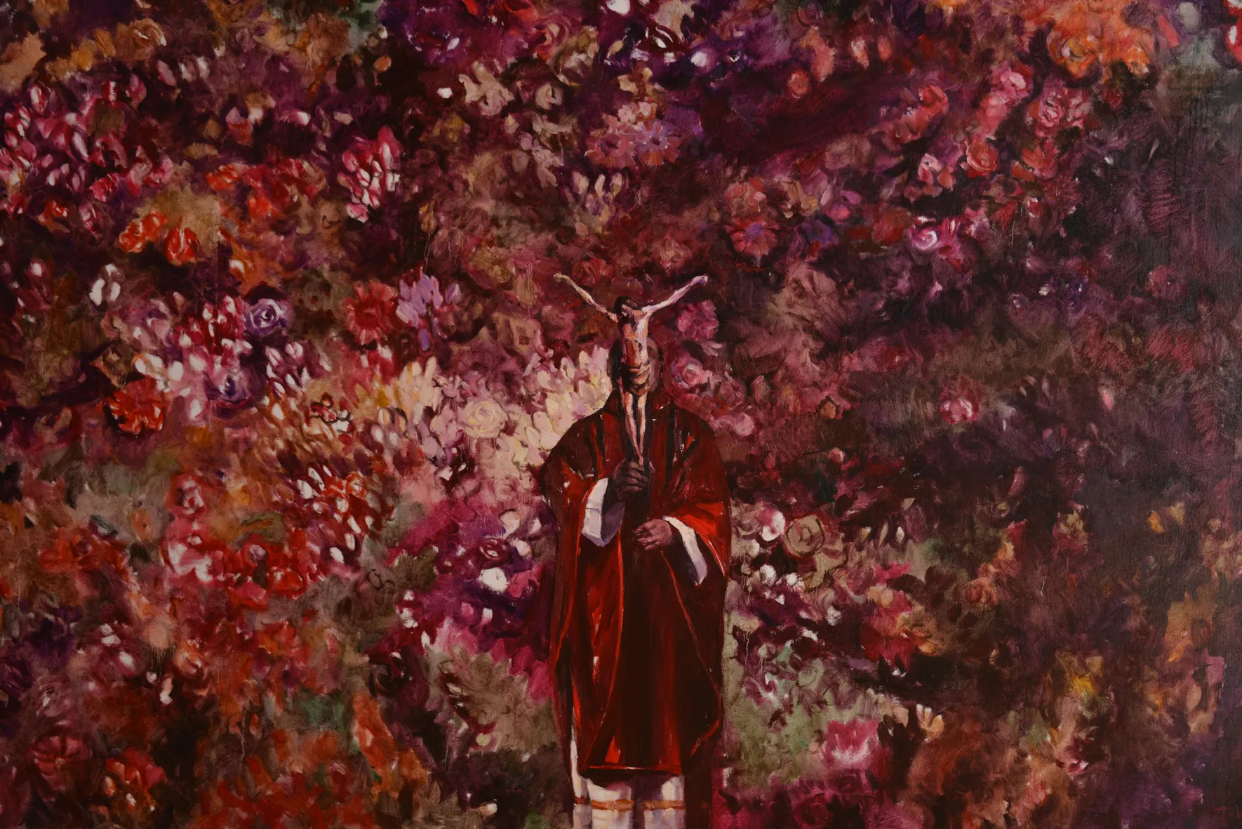 Cardinal in the Garden